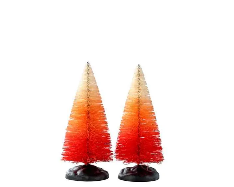 Lemax 24006 - Autumn Sunrise Tree, Small, Set Of 2 - Spooky Town Accessories; Trees
