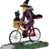 Lemax 32109 - Be-Witching Bike Ride - Spooky Town Halloween Village Figurines