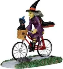 Lemax 32109 - Be-Witching Bike Ride - Spooky Town Halloween Village Figurines