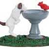 Lemax 94535 - Bird Bath Dog Fountain - Misc. Accessories