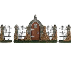 Lemax 84343 - Bramble Gate, Set Of 3 - Spooky Town Accessories