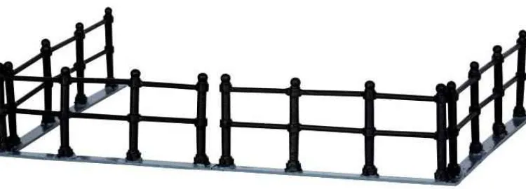 Lemax 44789 - Canal Fence, Set Of 4 - Christmas Village Misc. Accessories