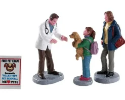 Lemax 82578 - Charley The Vet, Set Of 4 - Figurines