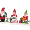 Lemax 04739 - Christmas Garden Gnomes, Set Of 3 - Misc. Accessories