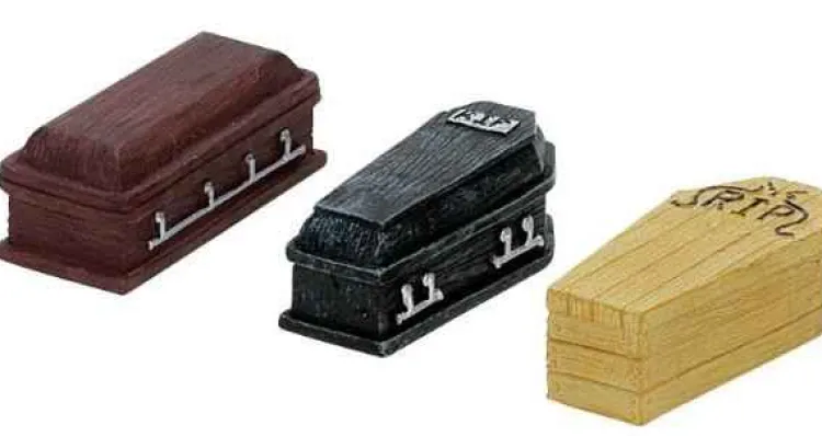 Lemax 74583 - Coffins, Set Of 3 - Spooky Town Halloween Village Accessories