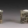 Lemax 93304 - Colonial Stone Wall, Set Of 10 - Christmas Village Misc. Accessories
