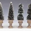 Lemax 34965 - Cone-Shaped & Sculpted Topiaries, Set Of 4 - Christmas Village Trees
