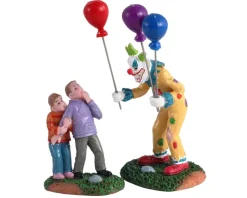 Lemax 12009 - Creepy Balloon Seller, Set Of 2 - Spooky Town Figurines
