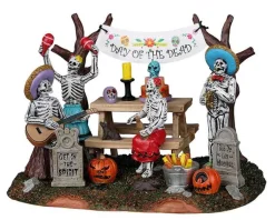 Lemax 23583 - Day Of The Dead Party - Spooky Town Halloween Village Accessories