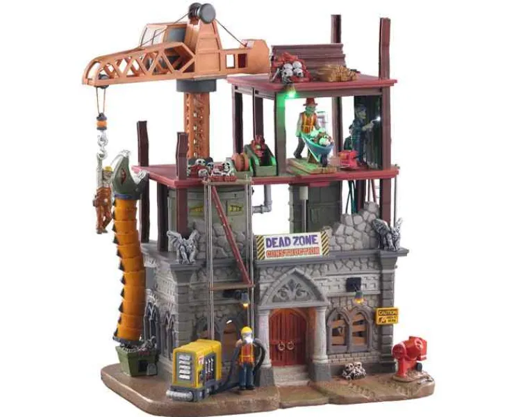 Lemax 05604 - Dead Zone Construction Site, With 4.5-Volt Adaptor - Spooky Town Houses