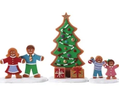 Lemax 72565 - Decorating The Tree, Set Of 3 - Sugar N Spice Figurines