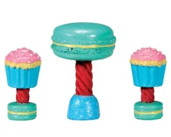 Lemax 74205 - Dessert Table Set, Set Of 3 - Sugar N Spice Accessories