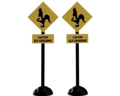 Lemax 74238 - Elf Crossing Sign, Set Of 2 - Misc. Accessories