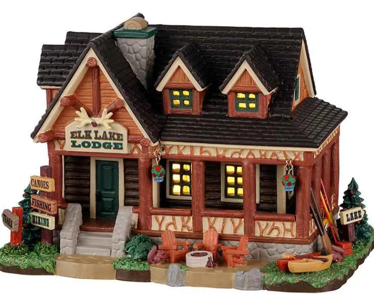 Lemax 25905 - Elk Lake Lodge - Vail Village Christmas Houses & Buildings