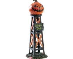 Lemax 83341 - Evil Pumpkin Water Tower - Spooky Town Accessories