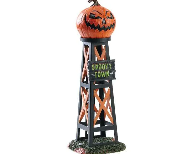 Lemax 83341 - Evil Pumpkin Water Tower - Spooky Town Accessories