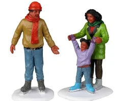 Lemax 22125 - Family Ice Follies, Set Of 2 - Christmas Village Figurines