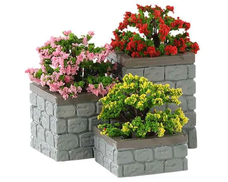 Lemax 84380 - Flower Bed Boxes, Set Of 3 - Misc. Accessories