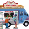 Lemax 93420 - Funnel Cakes Food Truck, Set Of 4 - Table Pieces