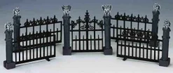 Lemax 44139 - Gargoyle Fence, Set Of 5 - Spooky Town Halloween Village Accessories