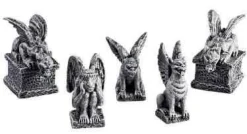 Lemax 52124 - Gargoyles, Set Of 5 - Spooky Town Halloween Village Figurines