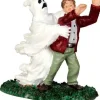 Lemax 42206 - Ghost Grasps Victim - Spooky Town Halloween Village Figurines