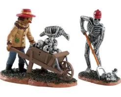 Lemax 82573 - Ghoulish Gardeners, Set Of 2 - Spooky Town Figurines