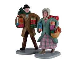 Lemax 22143 - Gifts For The Grandchildren, Set Of 2 - Christmas Village Figurines