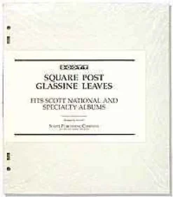 Scott Glassine Interleaving 3-Ring/2-Post Specialty/National (Pack Of 100)