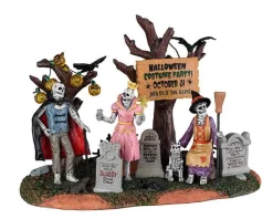 Lemax 23582 - Graveyard Costume Party - Spooky Town Halloween Village Accessories