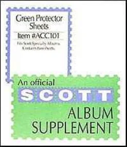 Scott Green Protector Sheets For 2-Square Post Specialty Binder