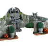 Lemax 83350 - Grey Gargoyle Gardens, Set Of 6 - Spooky Town Accessories
