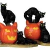 Lemax 12883 - Halloween Cats, Set Of 2 - Spooky Town Halloween Village Figurines