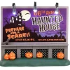 Lemax 34075 - Haunted House Billboard, Battery-Operated (4.5-Volt) - Spooky Town Accessories