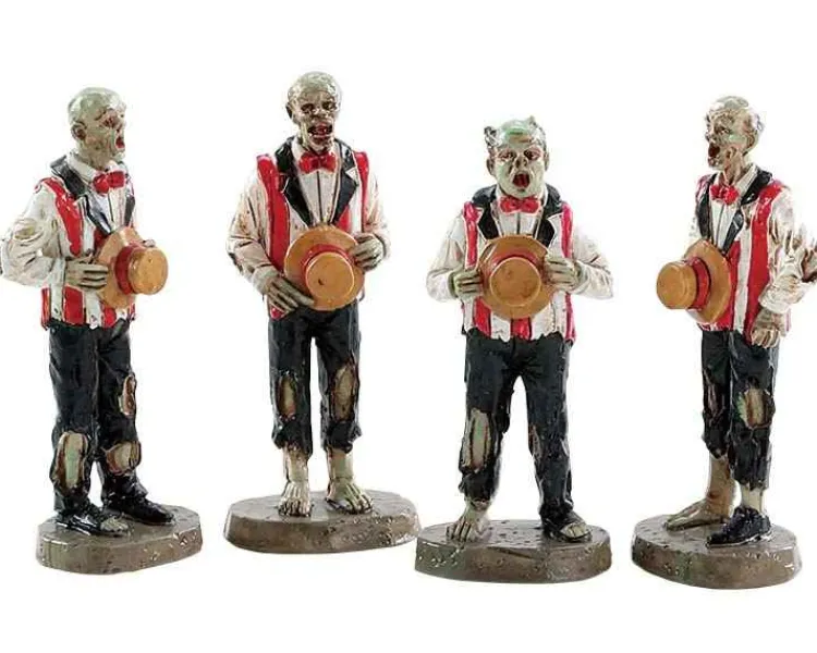 Lemax 82562 - Horrific Harmonies, Set Of 4 - Spooky Town Figurines