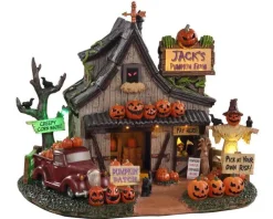 Lemax 04716 - Jack's Pumpkin Farm, Battery-Operated (4.5V) - Spooky Town Accessories