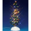Lemax 54950 - Lighted Pine Tree, Multi, Large, Battery-Operated (4.5V) - Christmas Village Trees