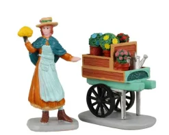 Lemax 22117 - Merry's Garden Cart, Set Of 2 - Christmas Village Figurines