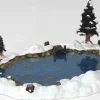 Lemax 94387 - Mill Pond, Set Of 6 - Christmas Village Landscape Items