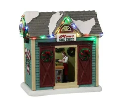 Lemax 24963 - Mom's She Shed, Battery-Operated (4.5-Volt) - Christmas Village Table Pieces