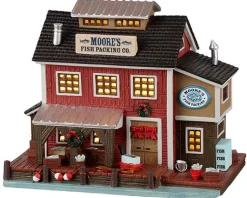 Lemax 25910 - Moore's Fish Packing Co. - Plymouth Corners Christmas Village Houses & Buildings
