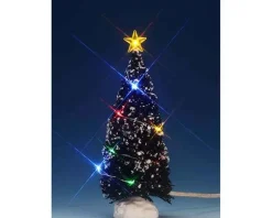 Lemax 74266 - Multi Light Evergreen Tree, Medium, Battery-Operated (4.5V) - Trees