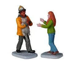 Lemax 22120 - My Hero!, Set Of 2 - Christmas Village Figurines