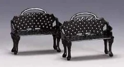 Lemax 34897 - Patio Bench, Set Of 2 - Christmas Village Misc. Accessories