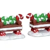 Lemax 44812 - Peppermint Cookie Bench, Set Of 2 - Misc. Accessories