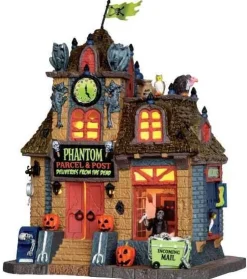 Lemax 45667 - Phantom Parcel & Post - Spooky Town Halloween Village Houses & Buildings