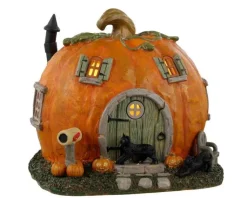 Lemax 34082 - Pumpkin Cottage, Battery-Operated (3V) - Spooky Town Accessories