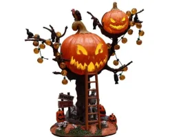 Lemax 14856 - Pumpkin Tree House, Battery-Operated (4.5V) - Spooky Town Accessories