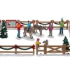 Lemax 93434 - Reindeer Petting Zoo, Set Of 17 - Table Pieces