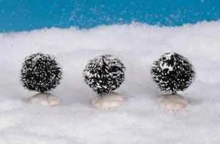 Lemax 14006 - Round Bristle Tree, Set Of 3, Mini - Christmas Village Trees